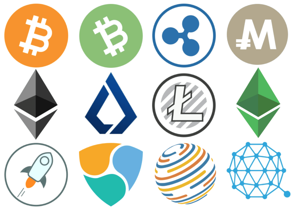 Coincheck(コインチェック)　取り扱い通貨ロゴ