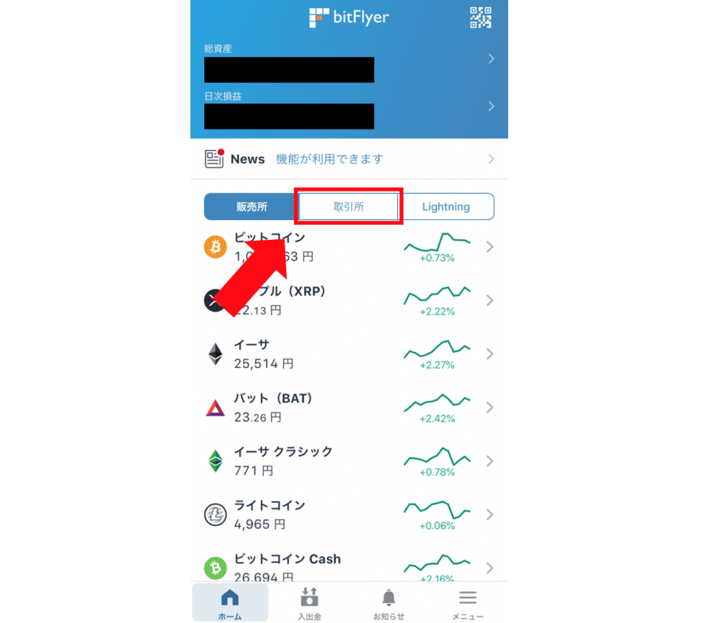 bitFlyer(ビットフライヤー) 取引所