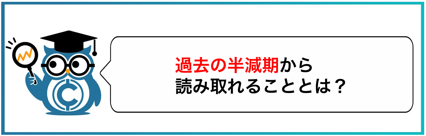 過去の半減期から読み取れることとは？