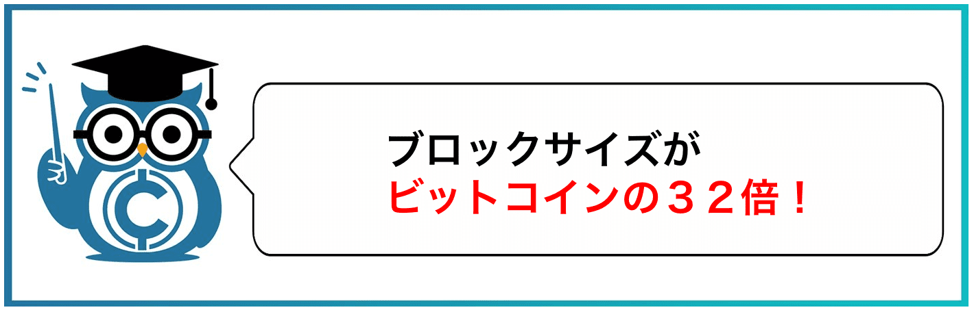 ブロックサイズがビット恋インの32倍!
