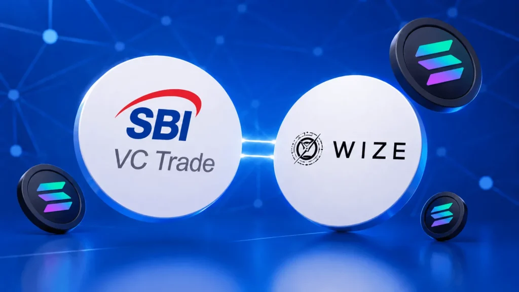 国内上場企業ワイズ、SBI VCトレードと提携｜ソラナの取得・保管・運用体制を強化