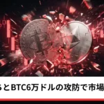 ビットコイン・イーサリアム・リップル停滞｜雇用統計待ちとBTC6万ドルの攻防で仮想通貨は様子見