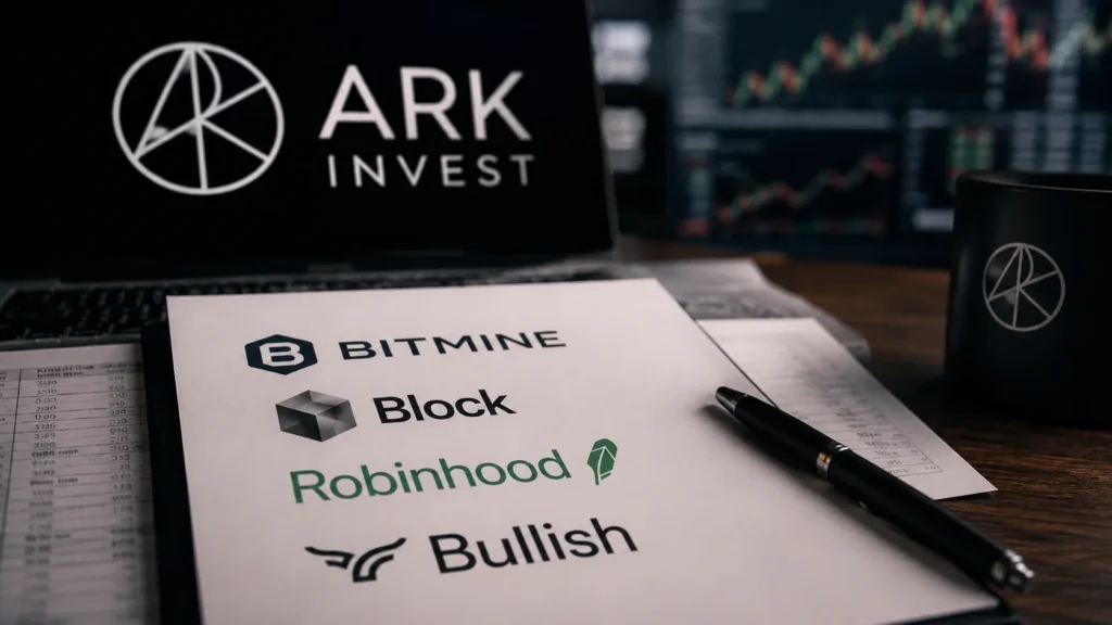 キャシー・ウッド氏率いるArk、ビットマインなど仮想通貨関連4銘柄を売却