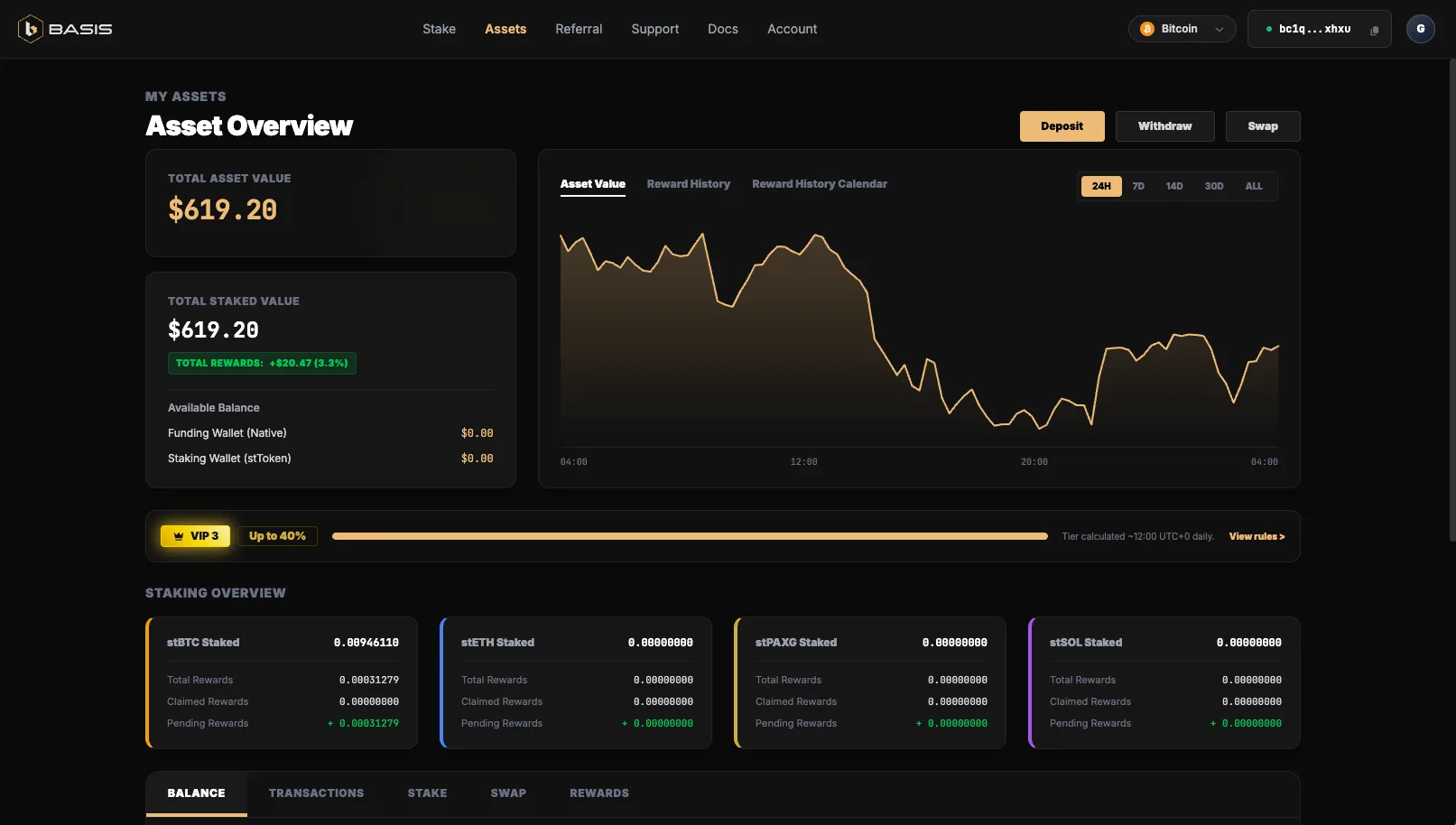 Basis Pro 使い方 ステップ6 資産概要画面