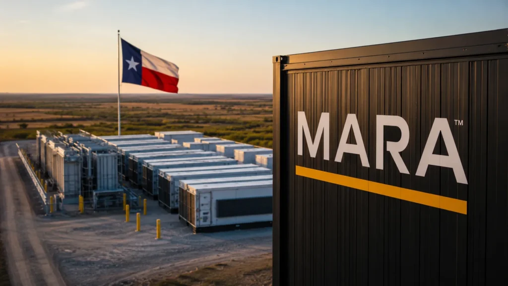 MARA、テキサス州で最大2GWのAI・ビットコインマイニング拠点開発へ