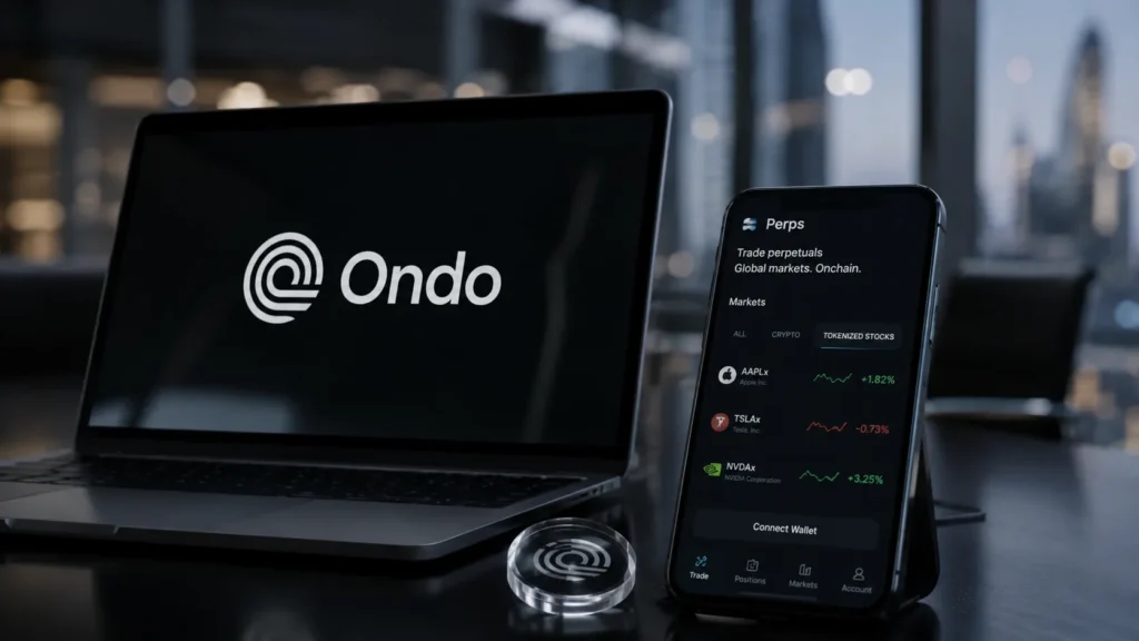Ondo Perps、トークン化株式を担保に使う永久先物をプレアルファ公開