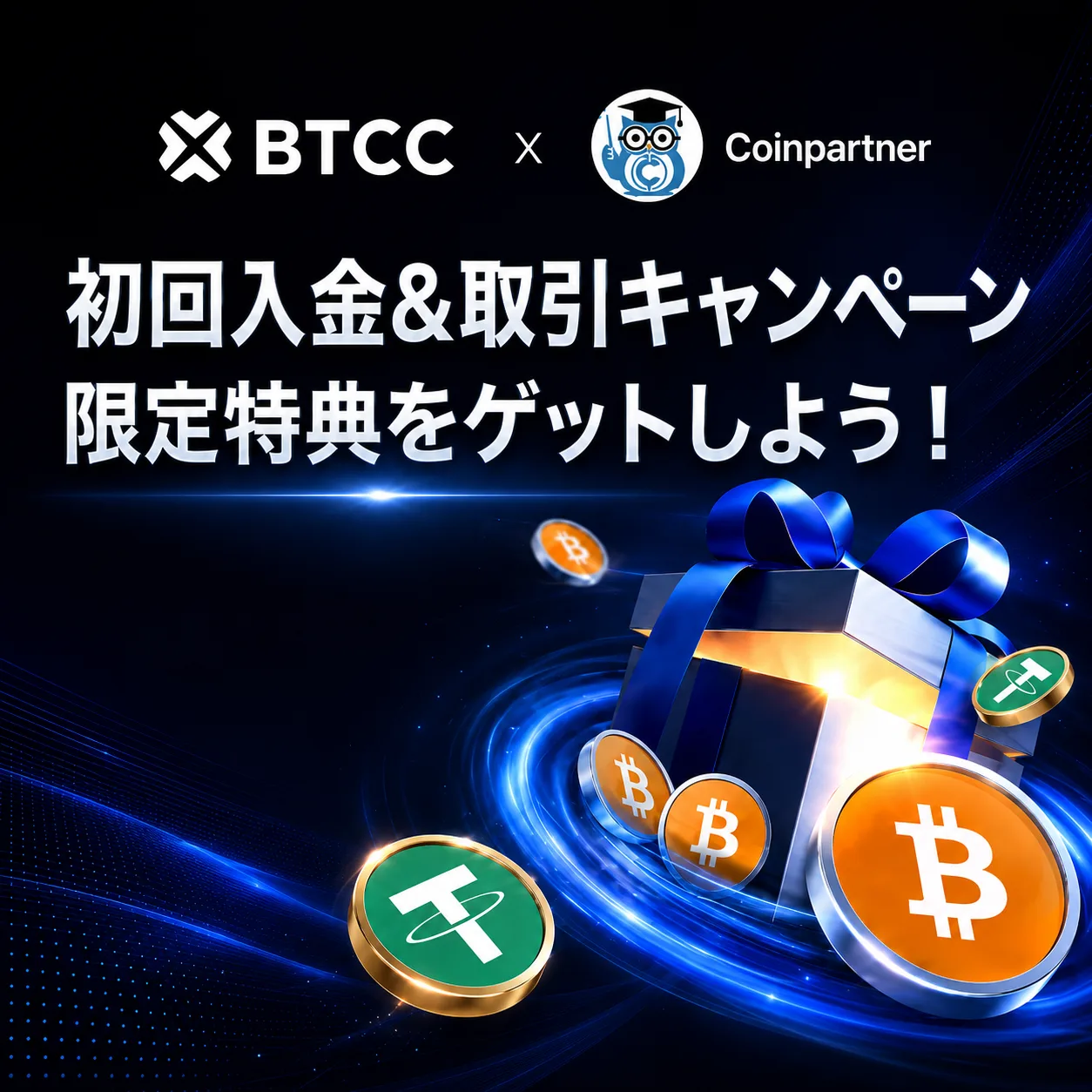 BTCC×CoinPartner 初回入金・取引キャンペーン