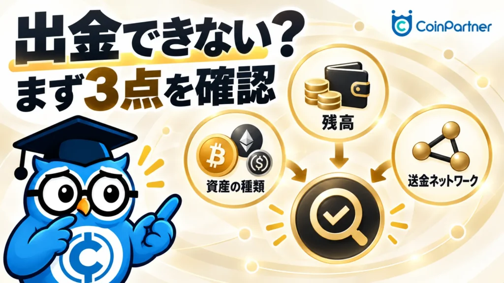 Basis Proで出金できない時に確認することを表現した章タイトル画像