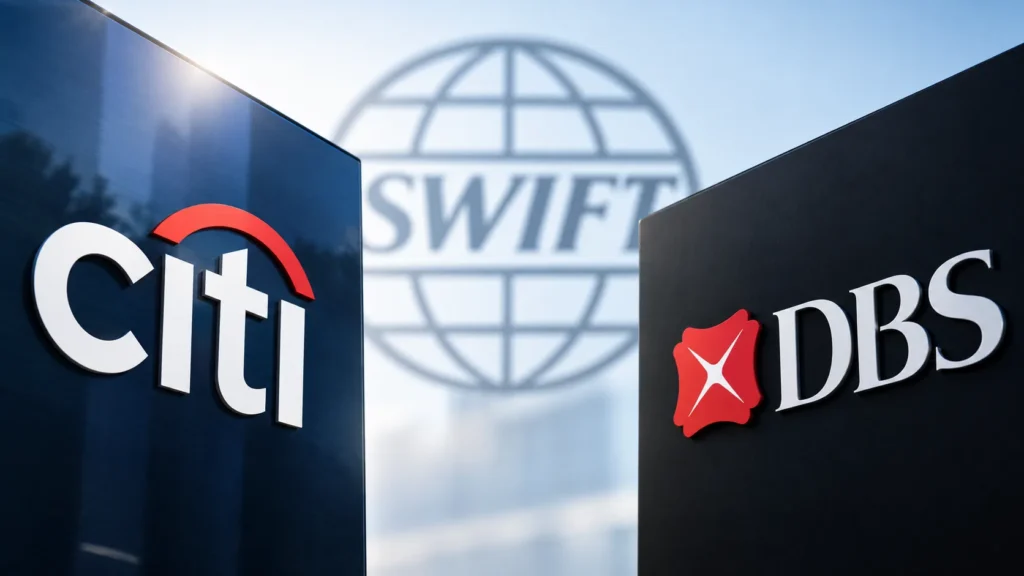 シティとDBS、SWIFT台帳で週末の国際送金を実施｜数分で完了