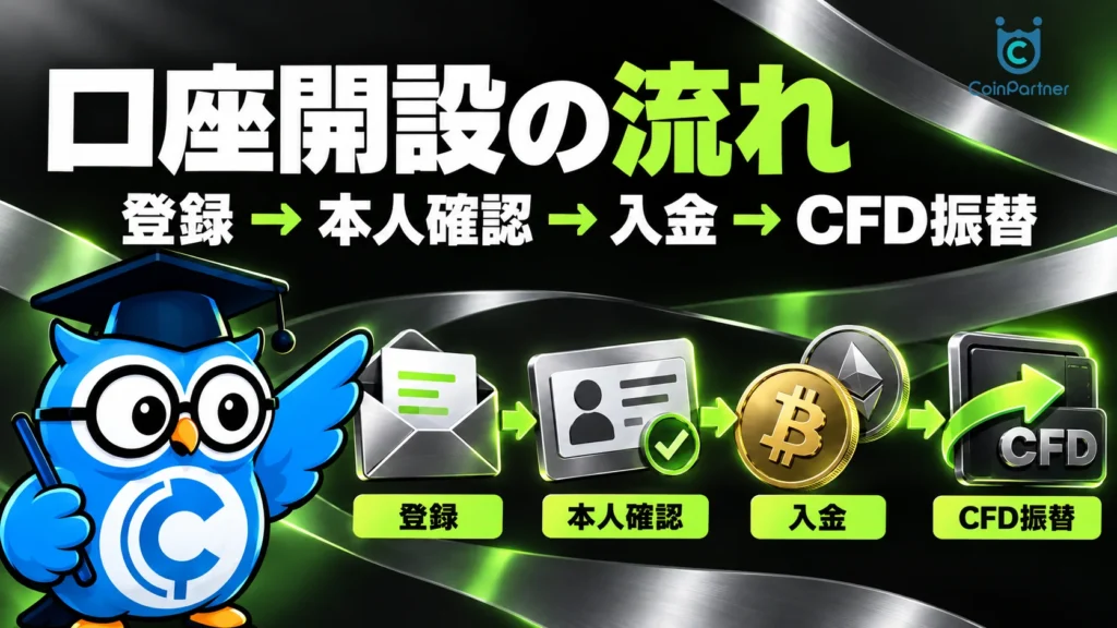 Bitunixの口座開設の手順|登録からCFD口座の開設・振替まで
