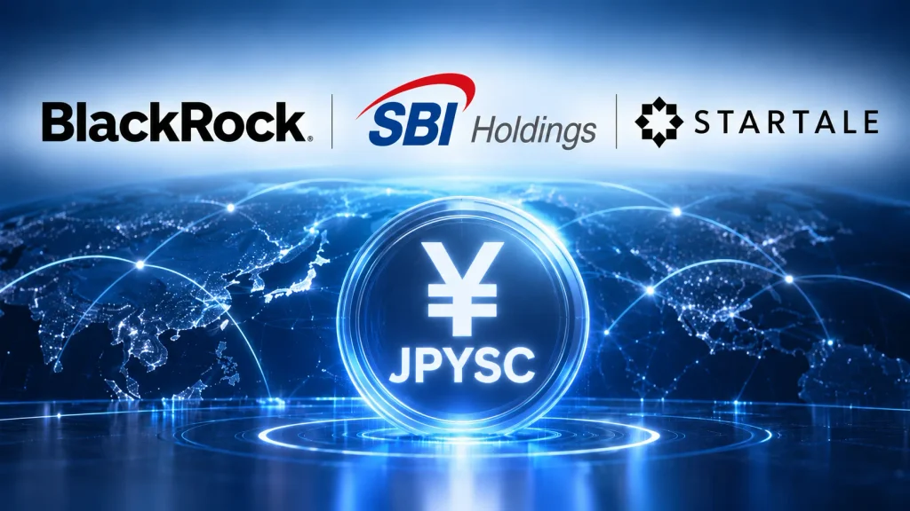 ブラックロック、SBI・スターテイルと円建てステーブルコイン「JPYSC」連携へ
