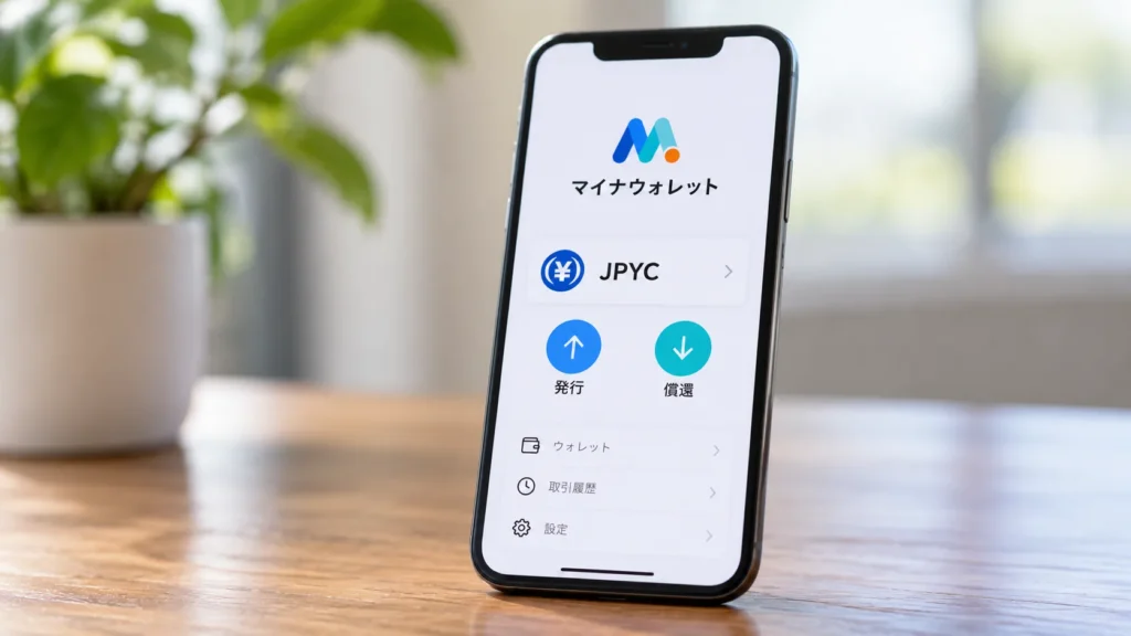 マイナウォレット、JPYCの発行・償還をアプリ内で完結｜JPYC EXと連携